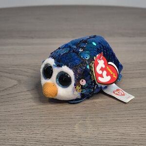 TY Beanie Boos - Teeny Tys Stackable Sequin Plush - PAYTON the Penguin (4 inch)